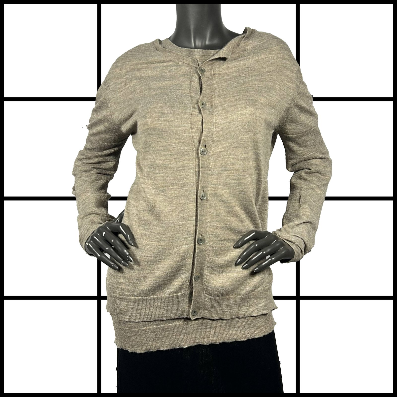 2000s A.F.Vandevorst Wool Button Up Cardigan