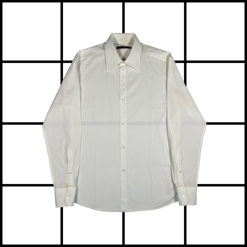 |[ 1990s Gucci Satin Cotton Button Up Shirt ]|