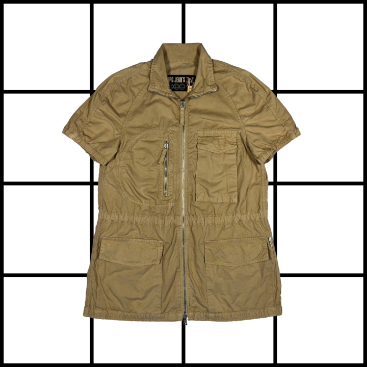 2000s Jean Paul Gaultier Safari Light Zip Up Jacket