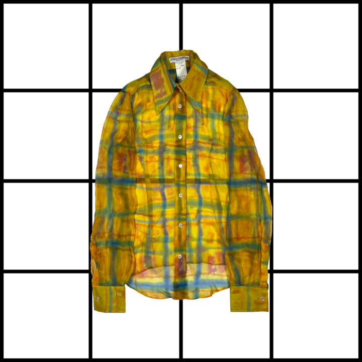 2000s Dolce & Gabbana Multicolour Silk Shirt