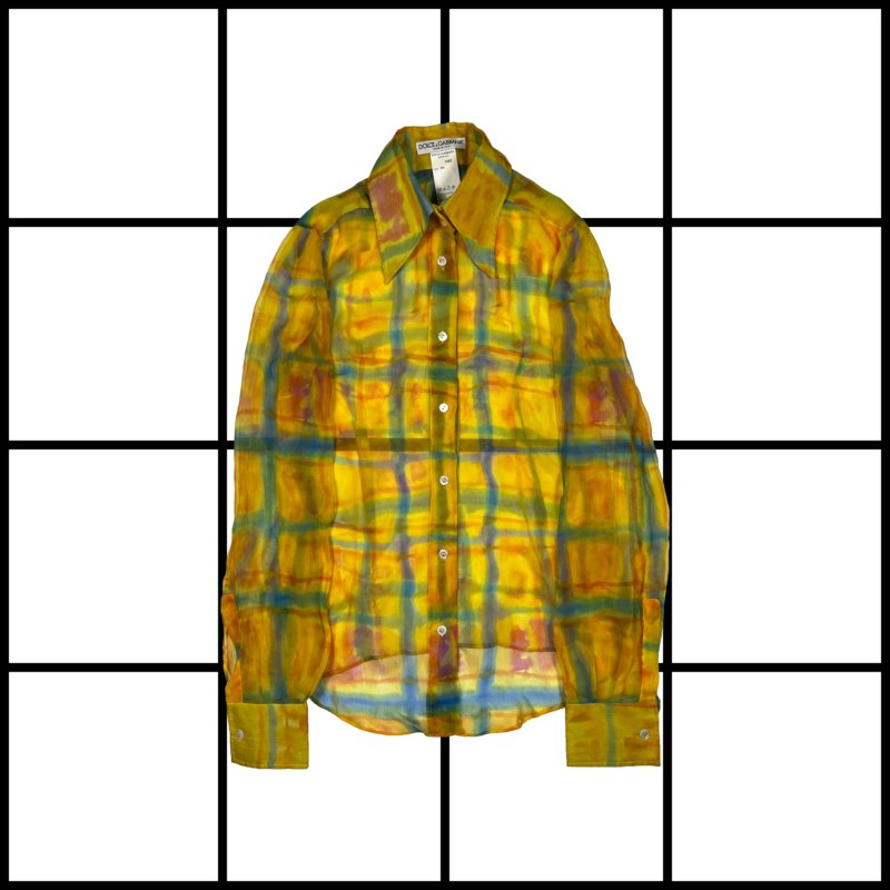 |[ 2000s Dolce & Gabbana Multicolour Silk Shirt ]|