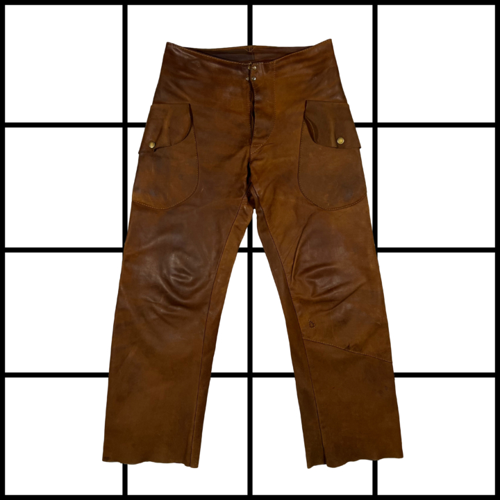 A/W2001 Maison Martin Margiela Cow Hide Leather Trousers