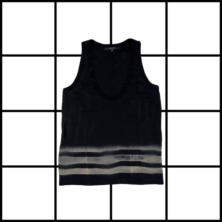 S/S2009 Gucci “3 Stripe” Silk Top