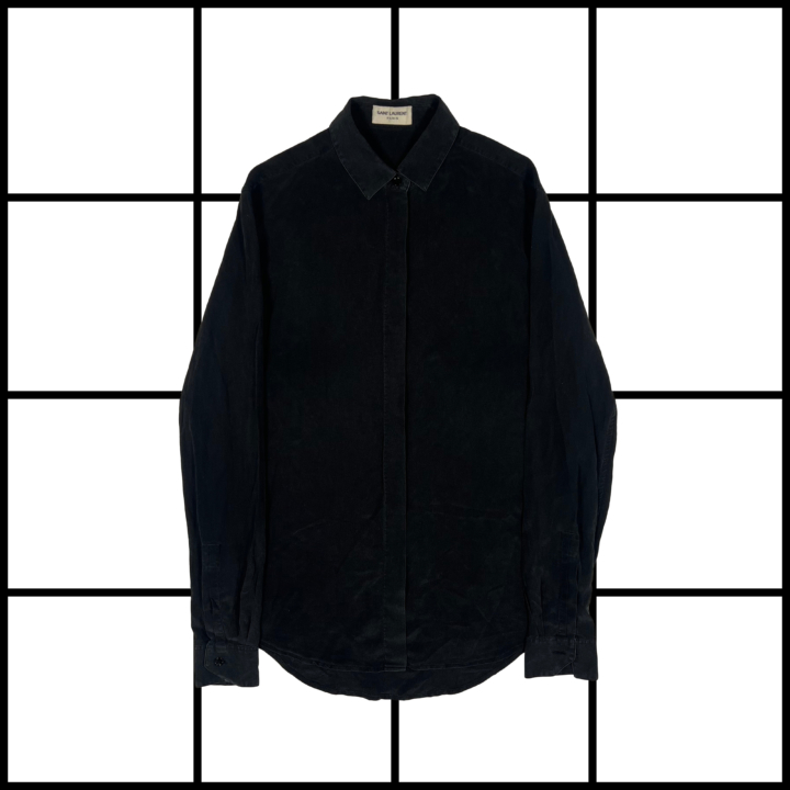 A/W2017 Saint Laurent Crepe Silk Button Up Shirt