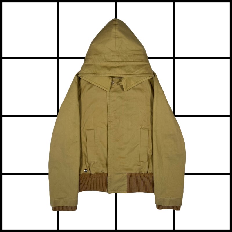|[ 2011 BLESS Nº42 Beige Cotton “Hoodjacket” Bomber ]|
