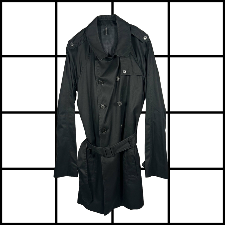 F/W2008 Dior Homme Buttoned Waistbelted Trenchcoat