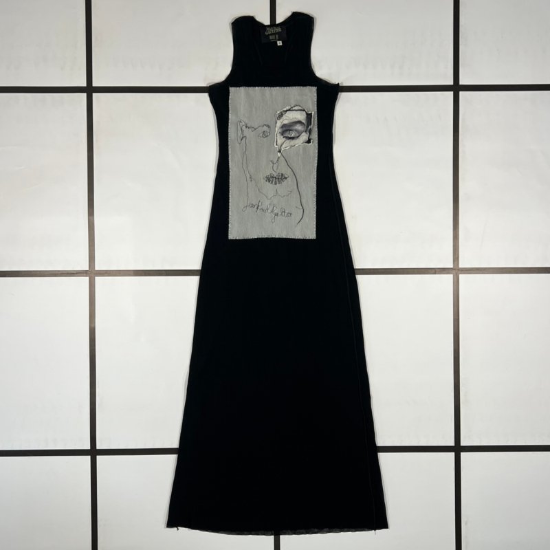 |[ S/S2002 Jean Paul Gaultier “Portrait & Eye” Summer Dress ]|