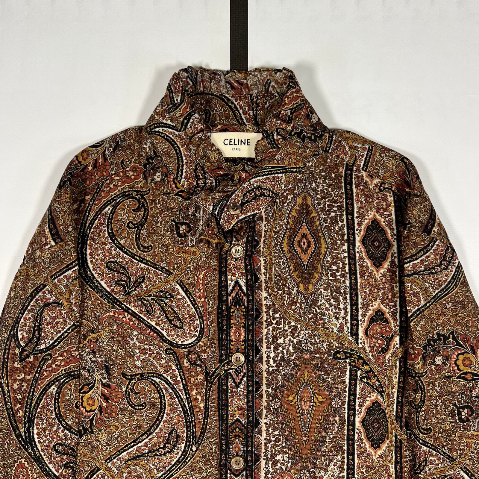 S/S2020 CELINE Paisley Wool Blend Blouse - Image 2