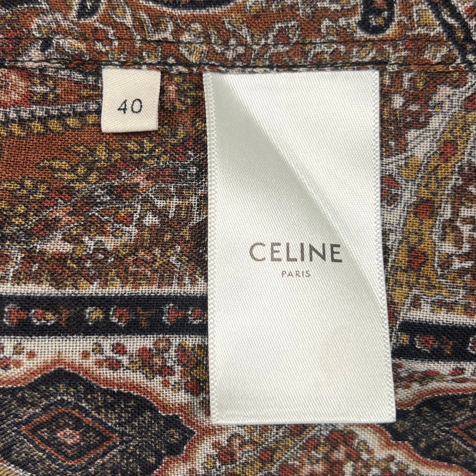 S/S2020 CELINE Paisley Wool Blend Blouse - Image 7