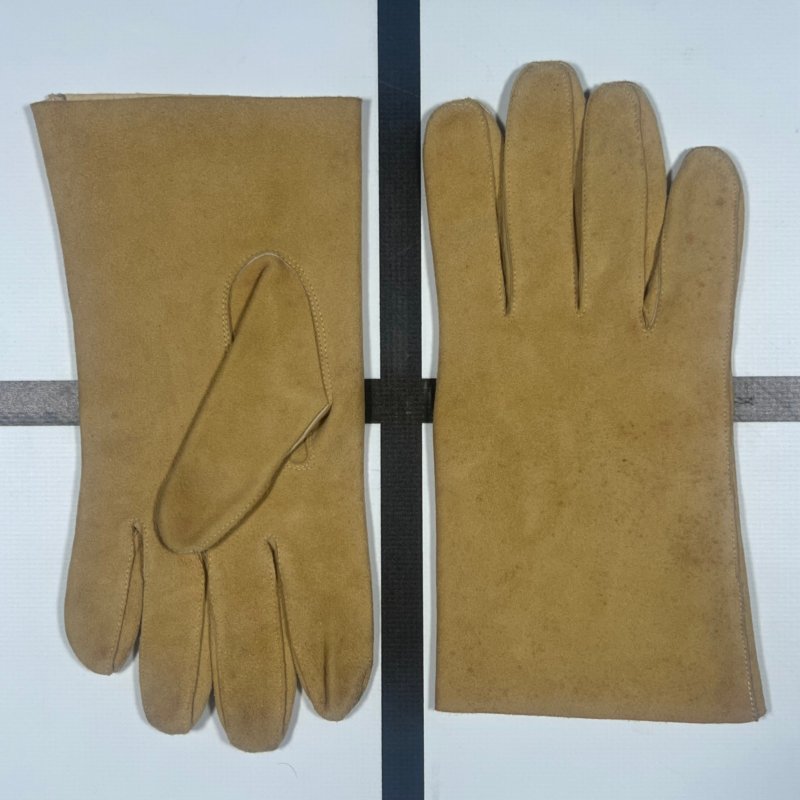 |[ 2000s Hermès Lambskin Beige Leather Gloves ]|