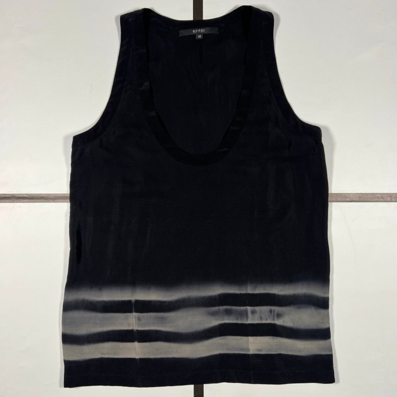 |[ S/S2009 Gucci “3 Stripe” Silk Top ]|