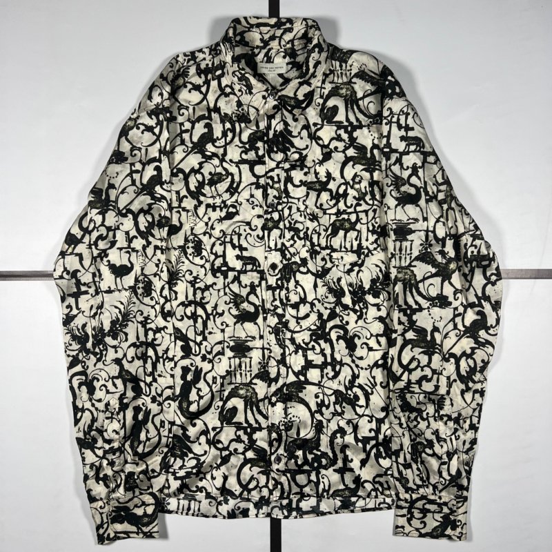 |[ S/S2017 Dries van Noten Printed Viscose Button Up Shirt ]|