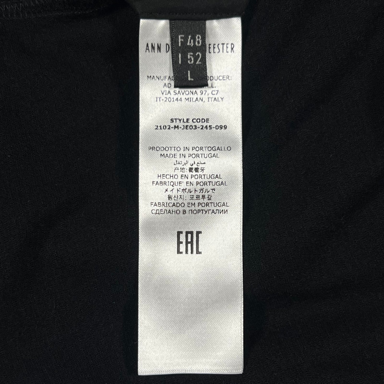 A/W2021 Ann Demeulemeester Cashmere T-Shirt - Image 6