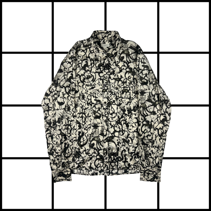 S/S2017 Dries van Noten Printed Viscose Button Up Shirt
