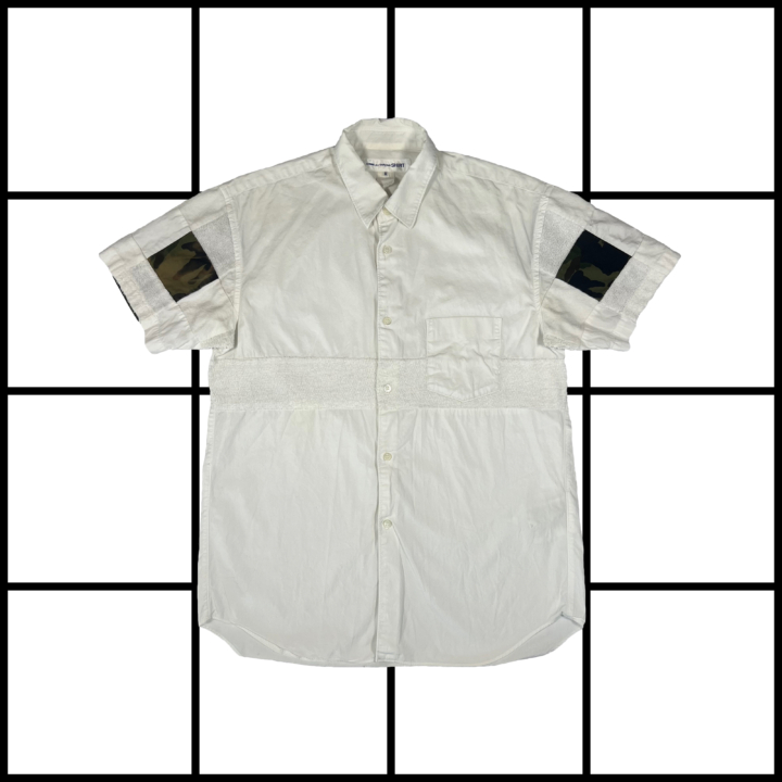 S/S2011 Comme des Garçons Runway Short Sleeve Patchwork Shirt