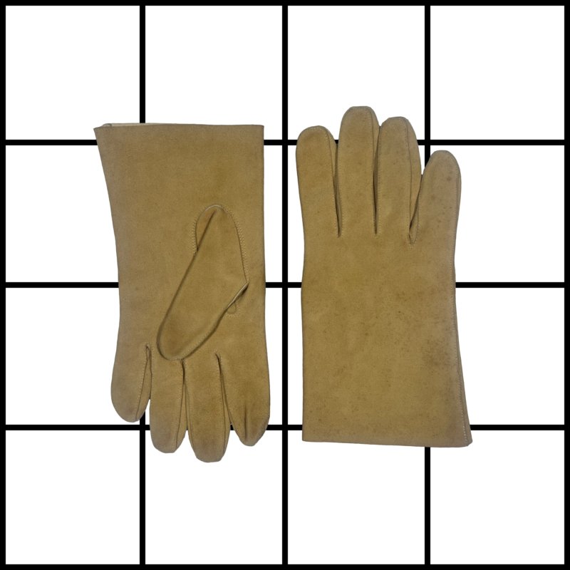 |[ 2000s Hermès Lambskin Beige Leather Gloves ]|