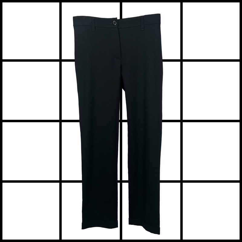 2000s Ann Demeulemeester Black Straight Leg Trousers