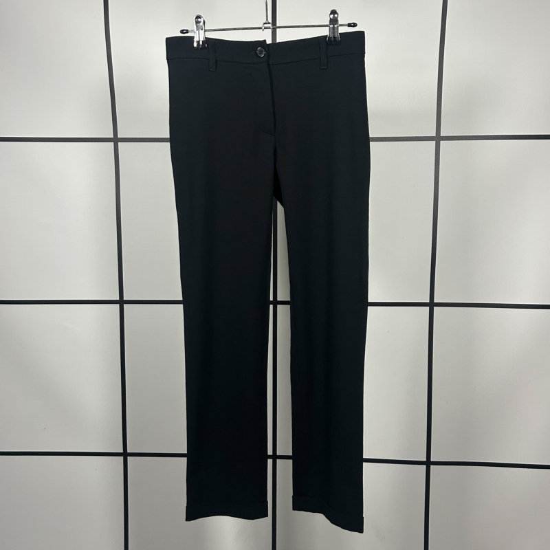 2000s Ann Demeulemeester Black Straight Leg Trousers