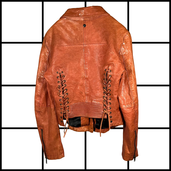 2000s Diesel Sheep Leather Laced Perfecto Jacket