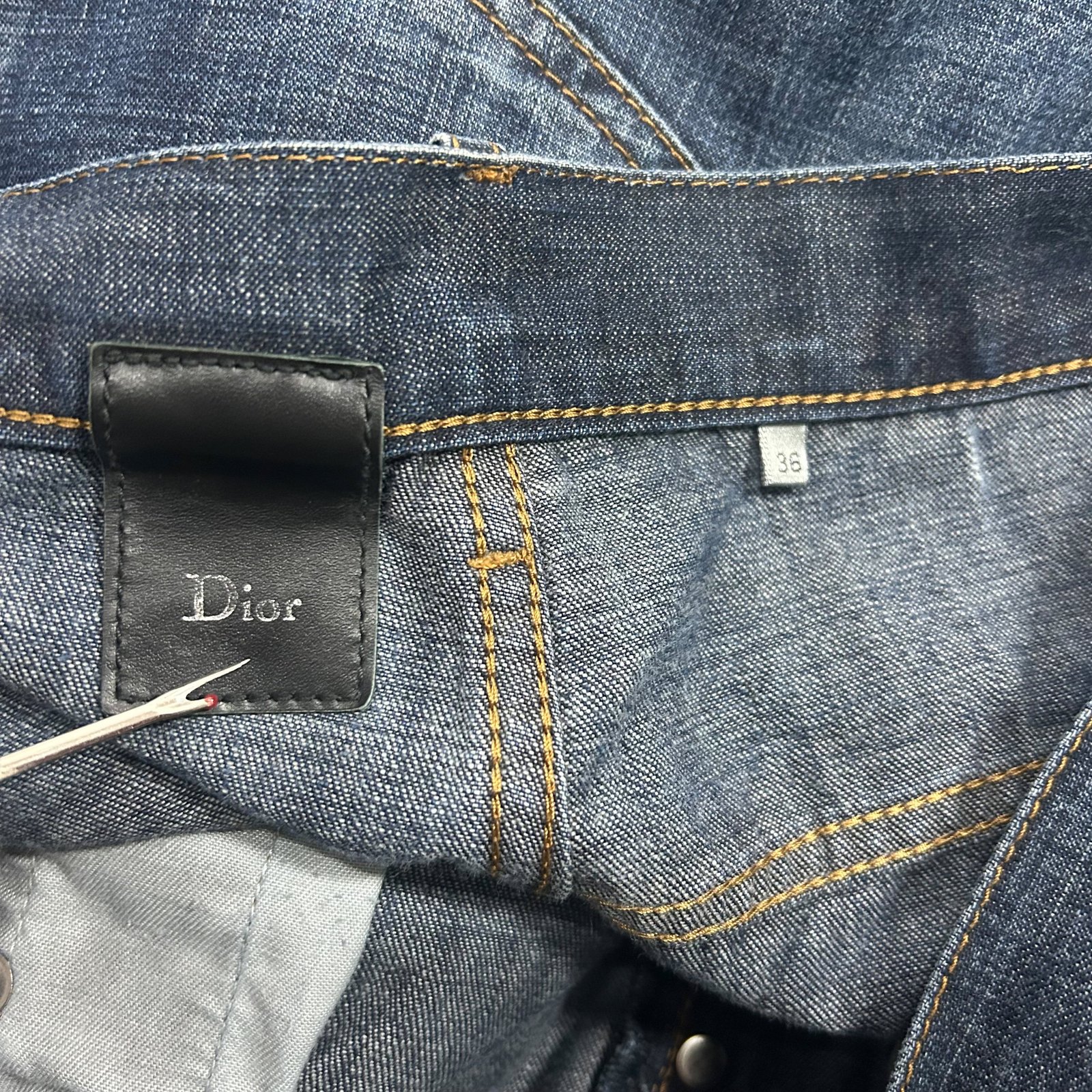 2000s Dior Straight Leg Straight Denim Jeans - Image 10