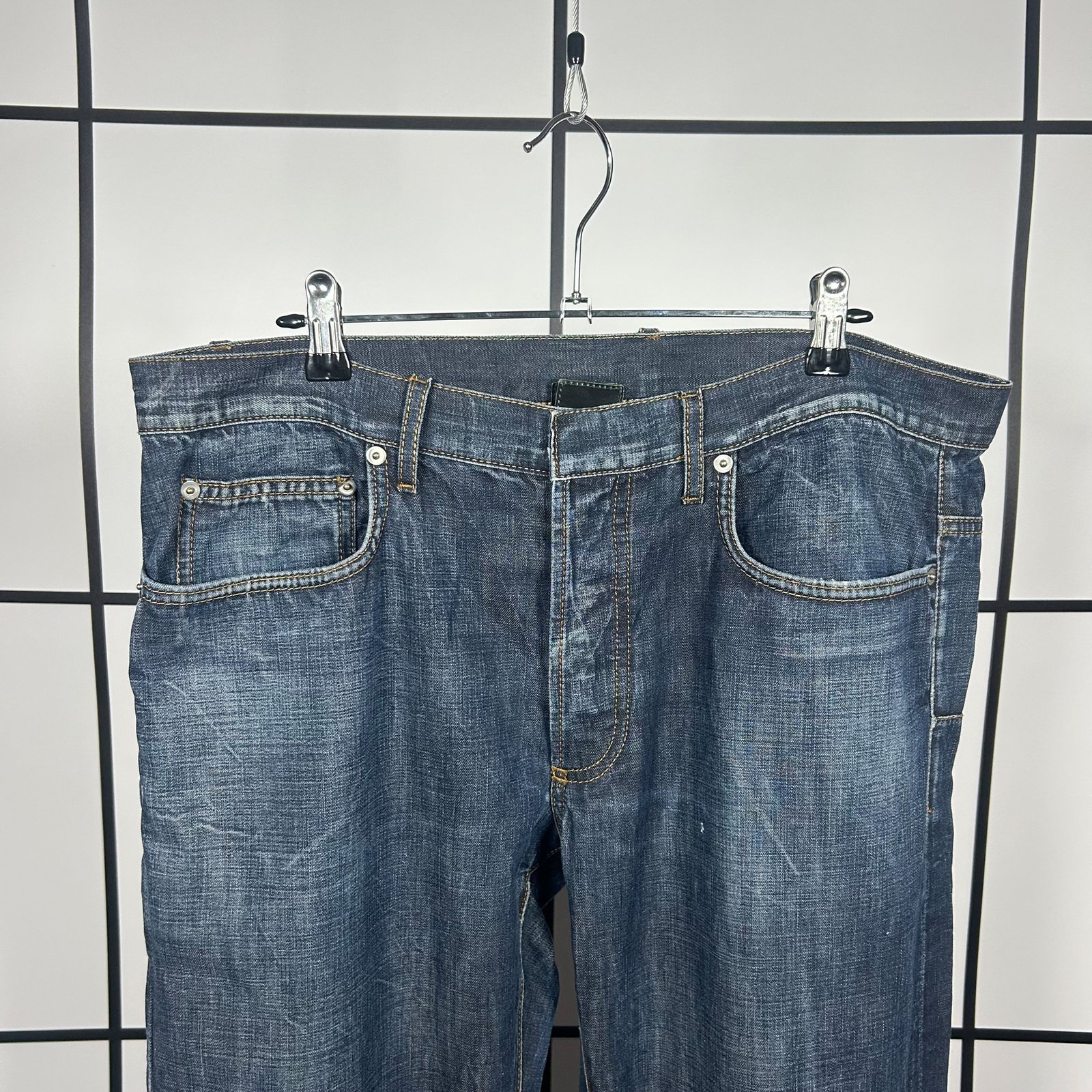2000s Dior Straight Leg Straight Denim Jeans - Image 3