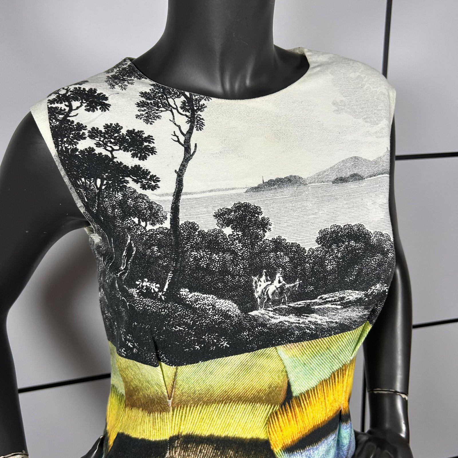 2010s Dries van Noten Printed Cotton Sleeveless Dress - Image 2