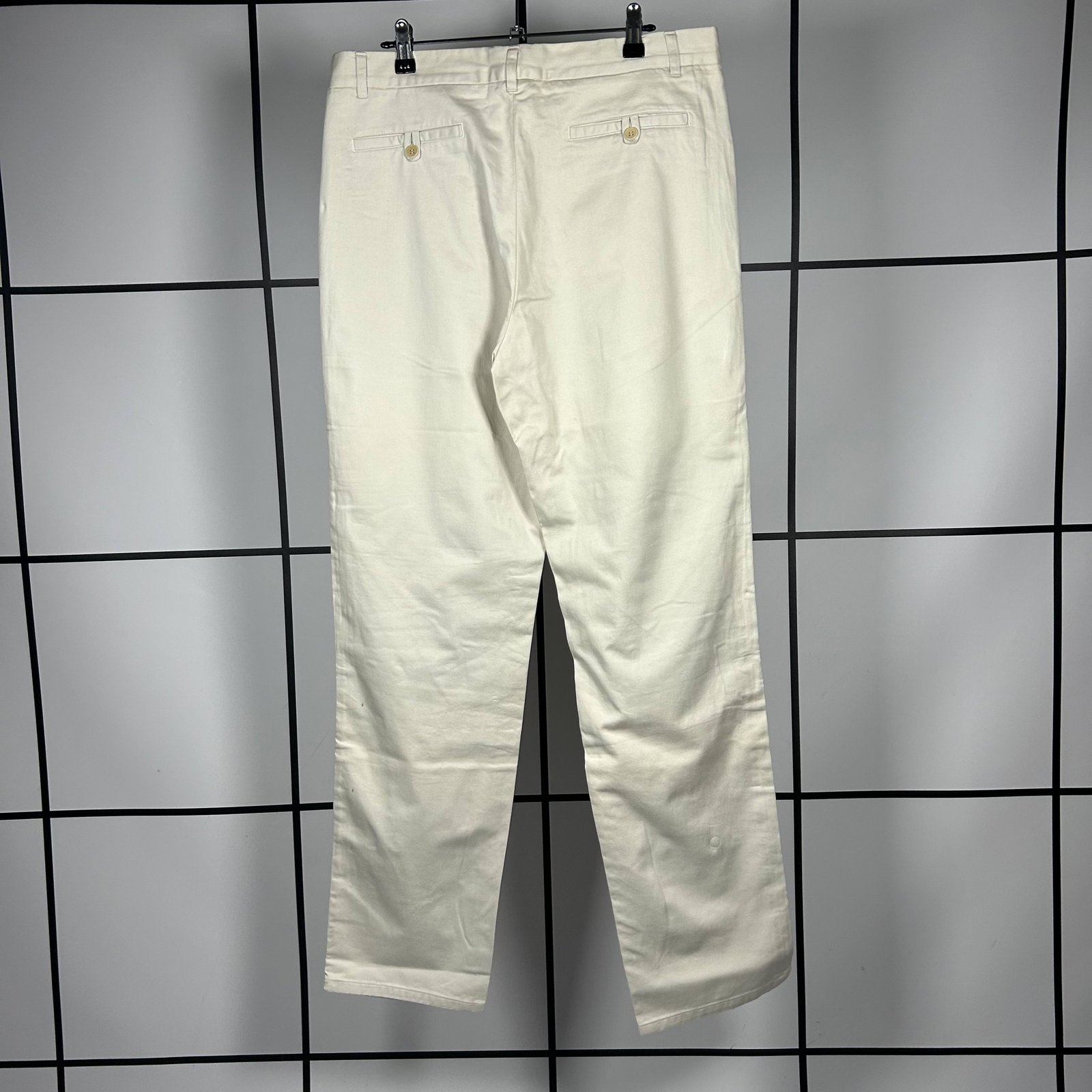 1998 Helmut Lang Cream Chino Pants - Image 5
