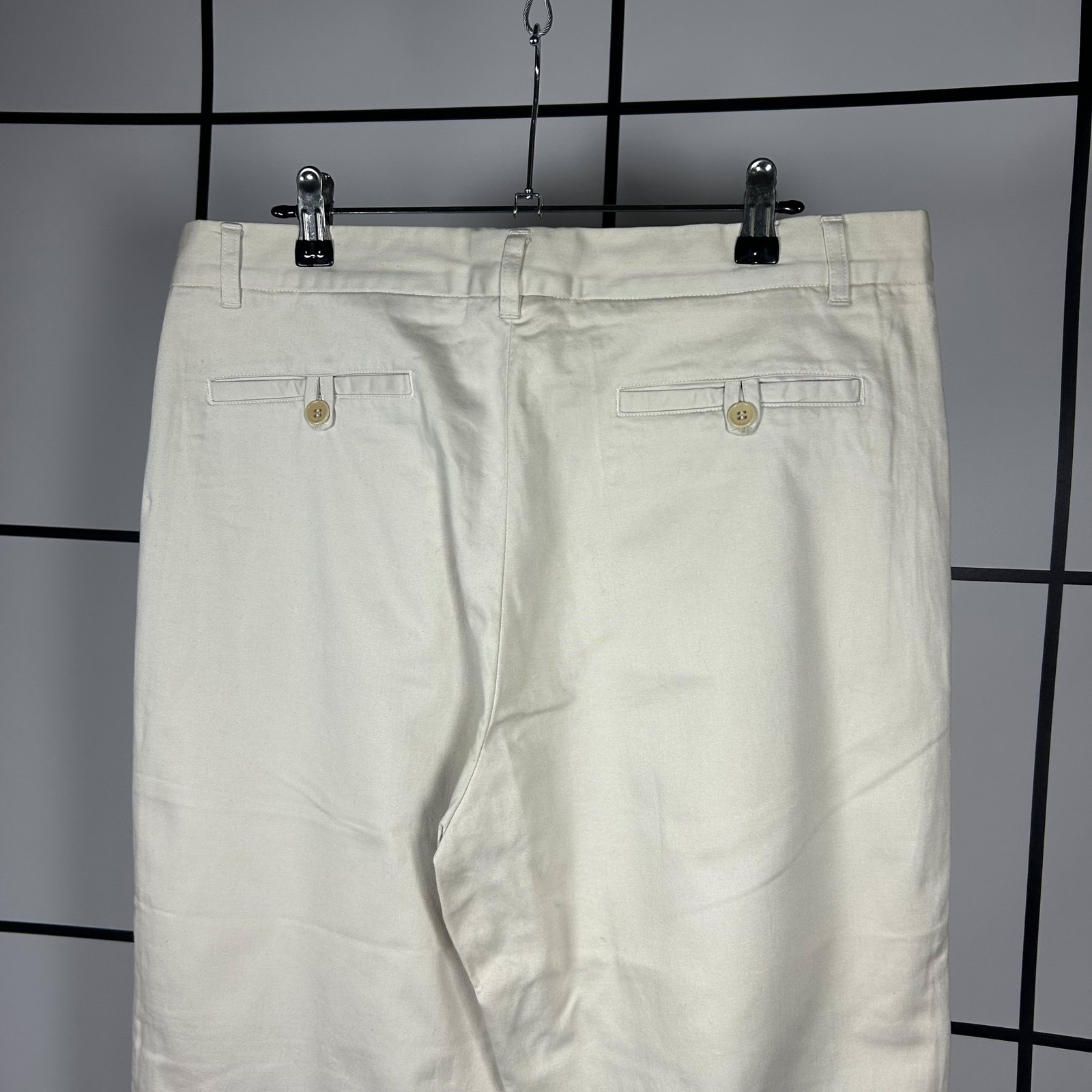 1998 Helmut Lang Cream Chino Pants - Image 4