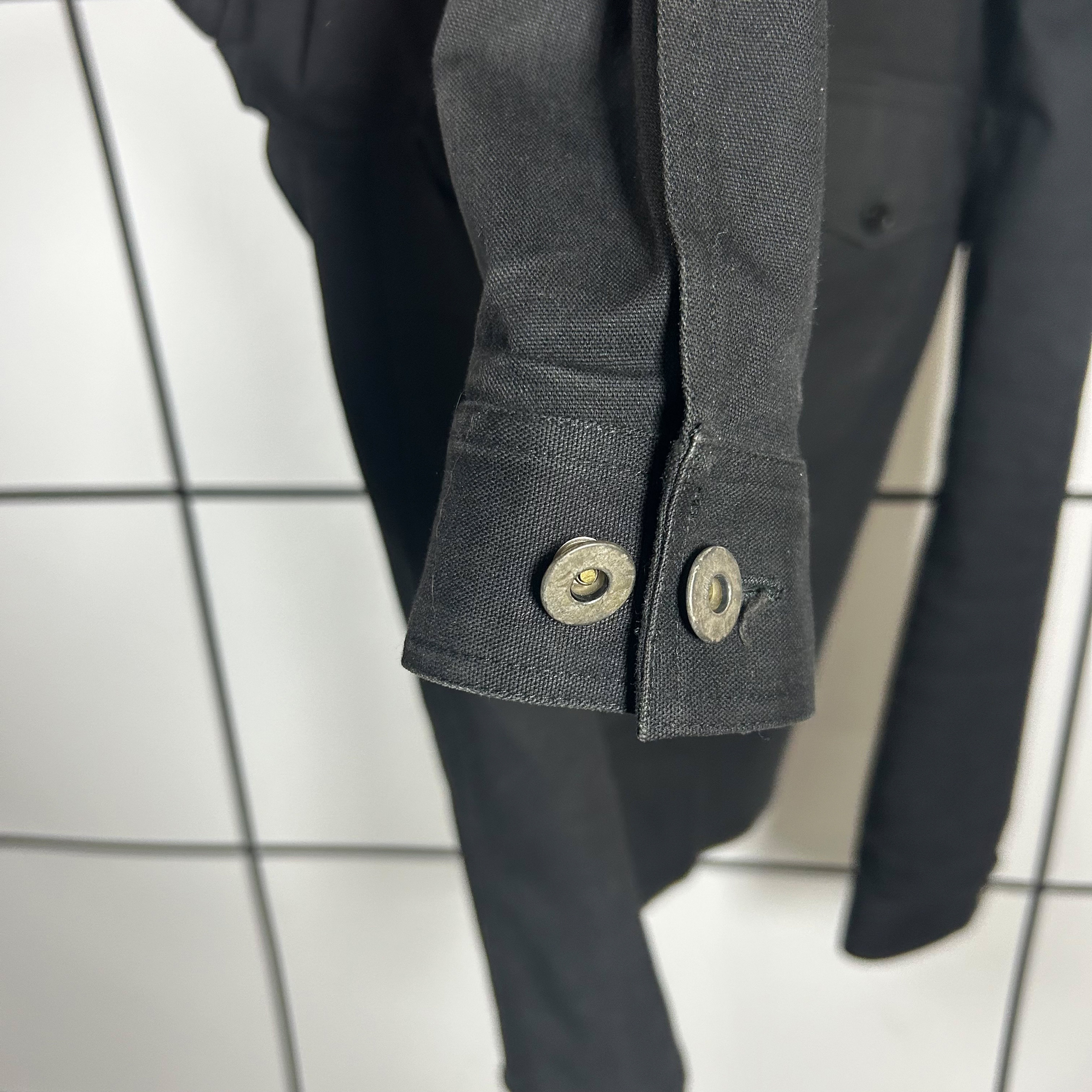 S/S1994 Helmut Lang Black Cotton Trucker Jacket - Image 7