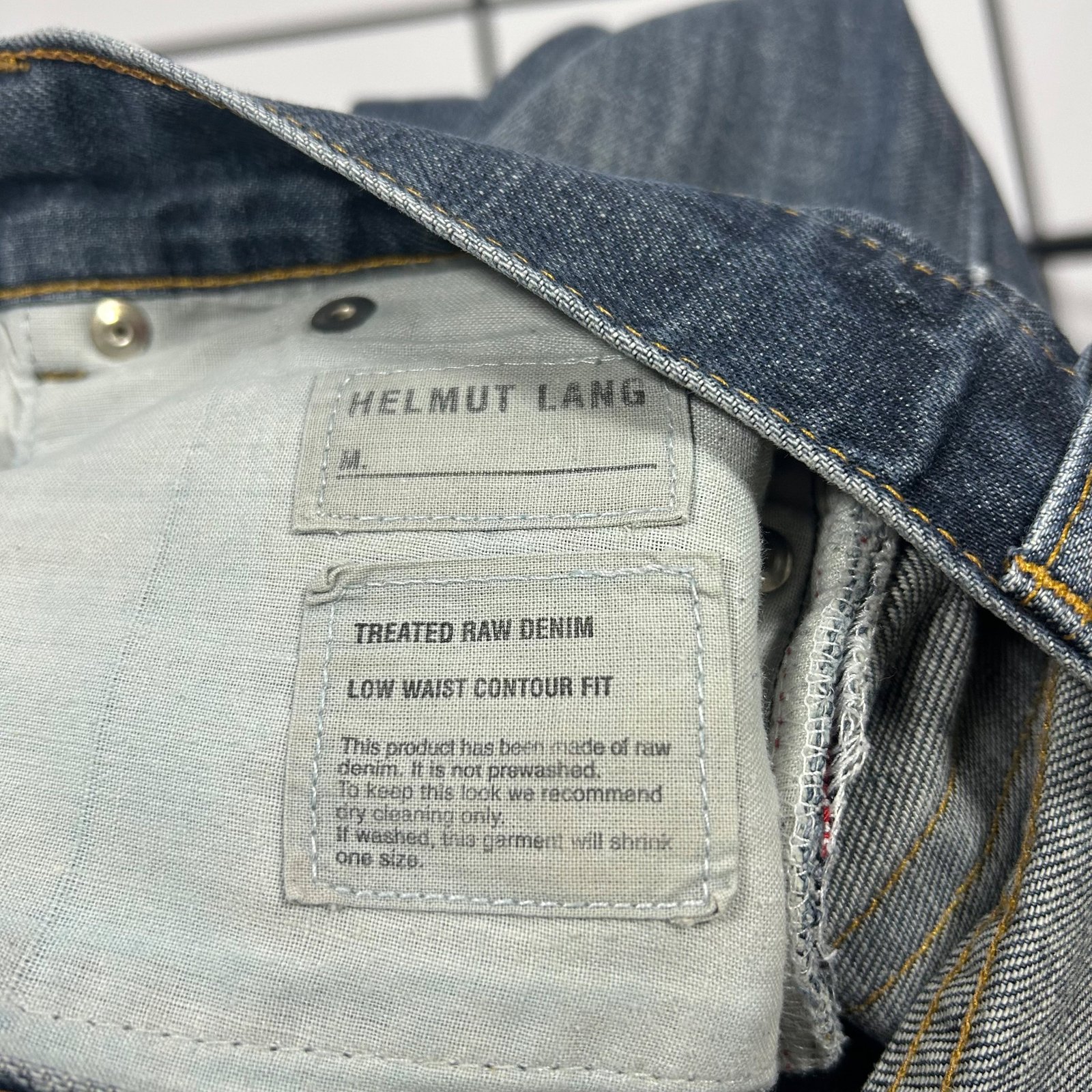 2000s Helmut Lang Low Waist Raw Denim Jeans - Image 9