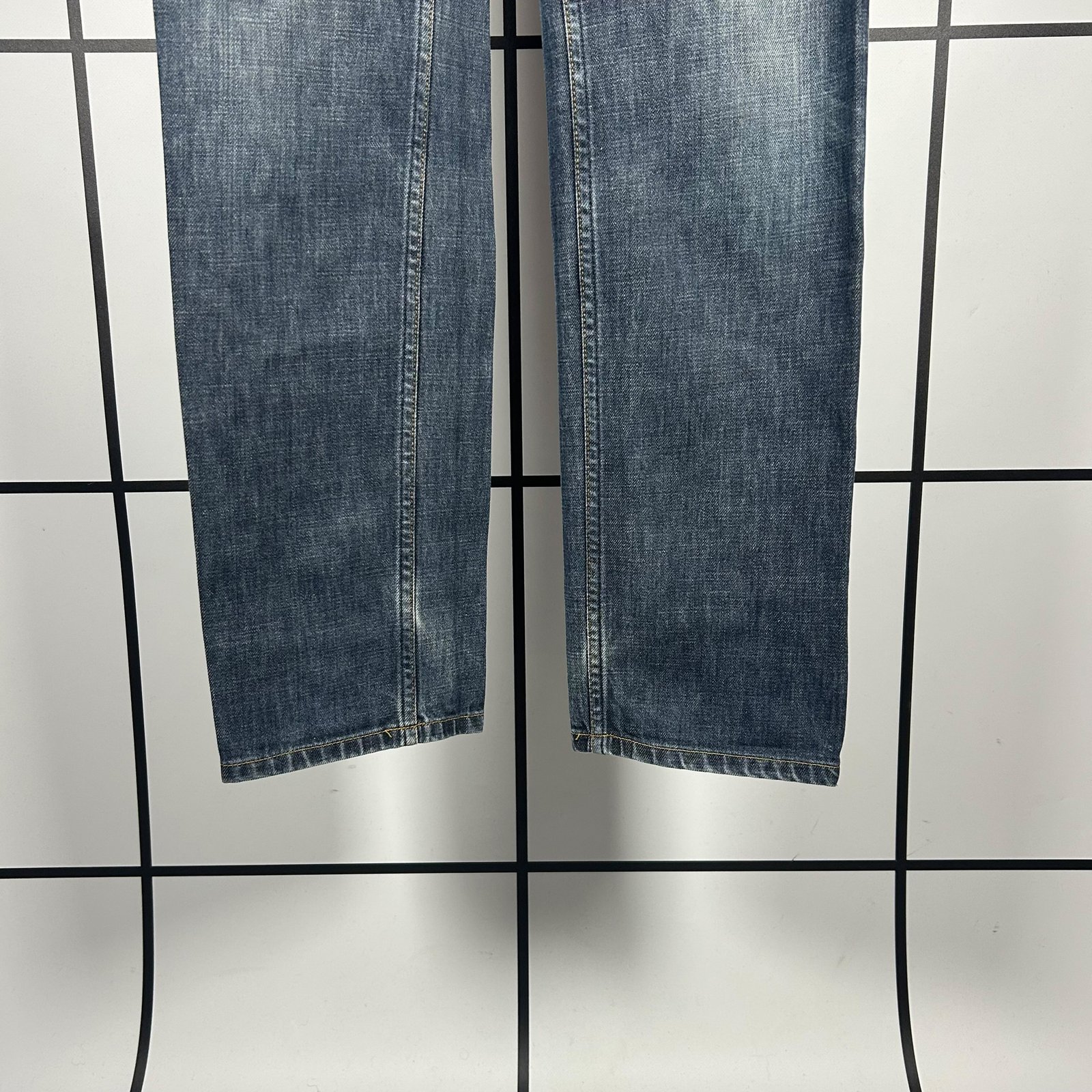 2000s Helmut Lang Low Waist Raw Denim Jeans - Image 7