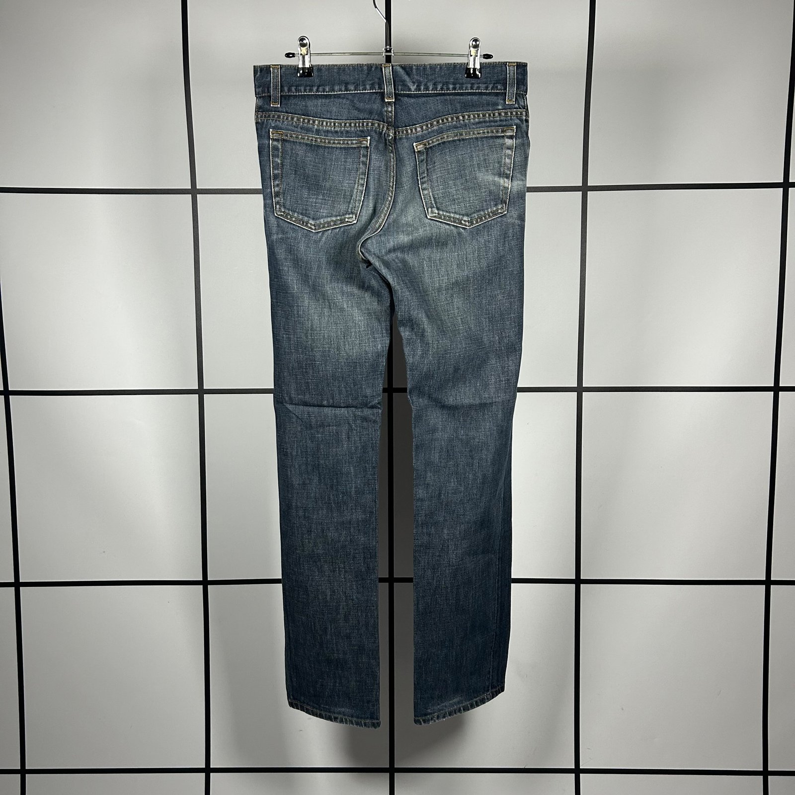 2000s Helmut Lang Low Waist Raw Denim Jeans - Image 6