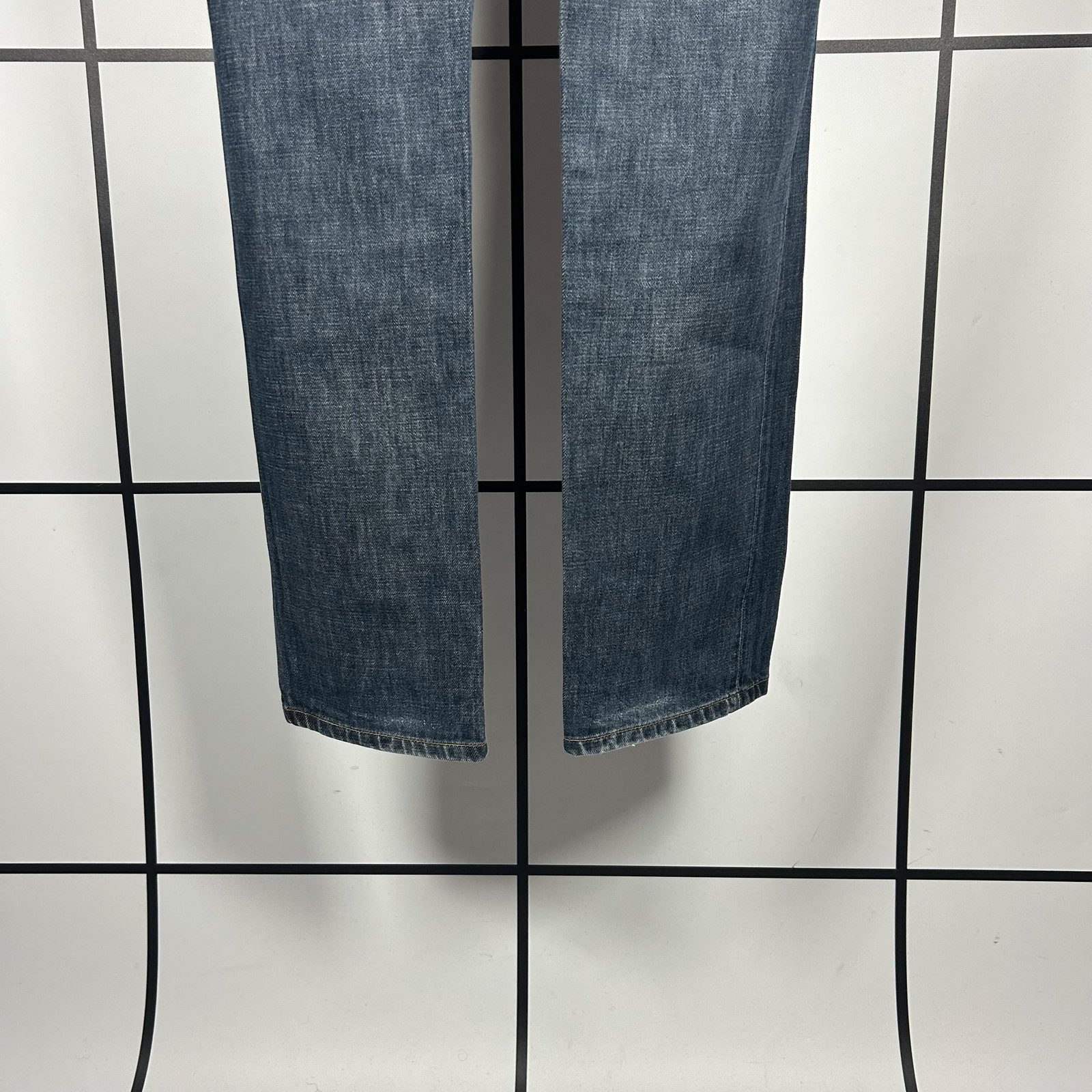 2000s Helmut Lang Low Waist Raw Denim Jeans - Image 4