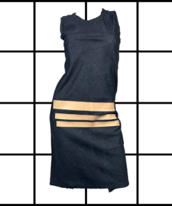 S/S1997 Helmut Lang Denim 3-Stripe Sleeveless Midi Dress