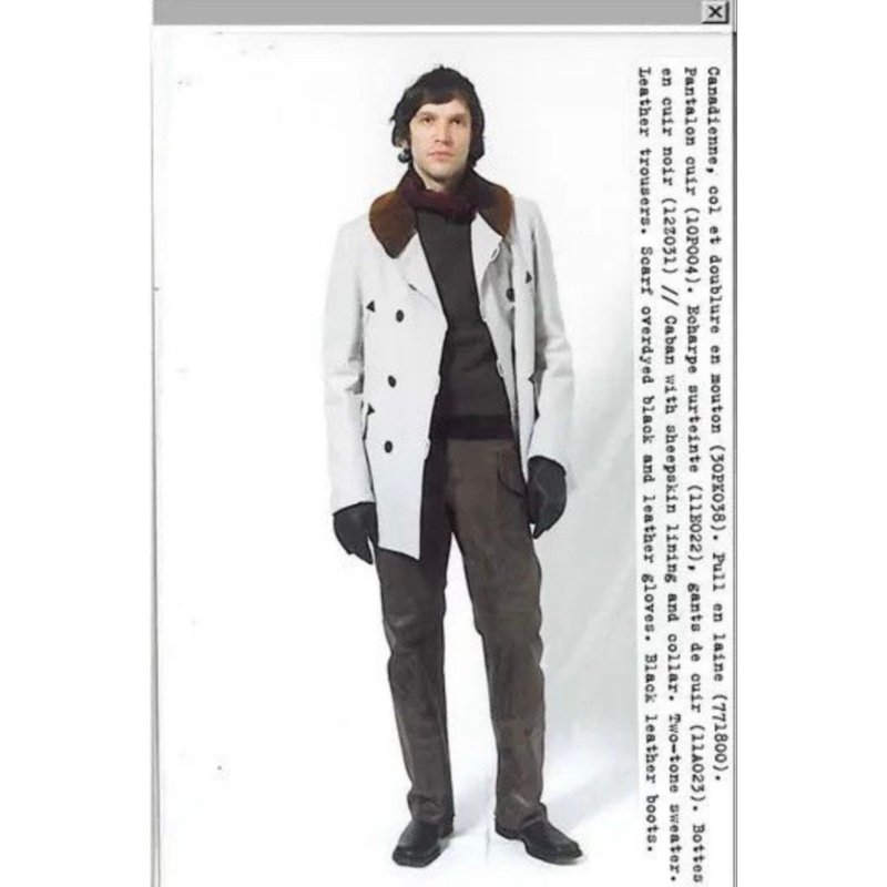 |[ A/W2001 Maison Martin Margiela Cow Hide Leather Trousers ]|