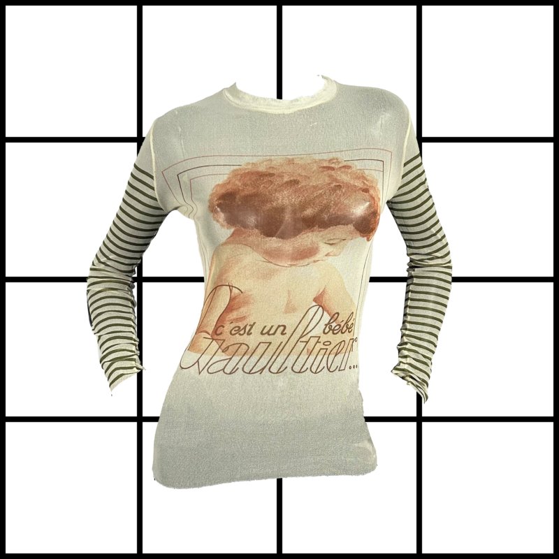 |[ 2000s Jean Paul Gaultier Its A Gaultier Baby Longsleeve Top ]|