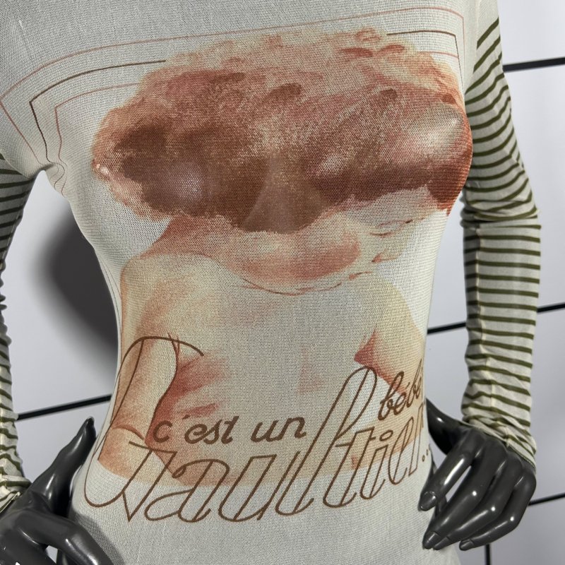 |[ 2000s Jean Paul Gaultier Its A Gaultier Baby Longsleeve Top ]|