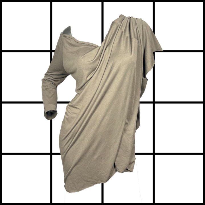 2000s L.G.B. Asymmetrical Silk Blend Top