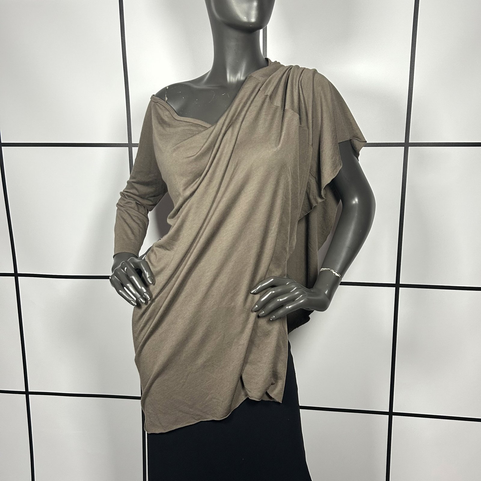2000s L.G.B. Asymmetrical Silk Blend Top - Image 2