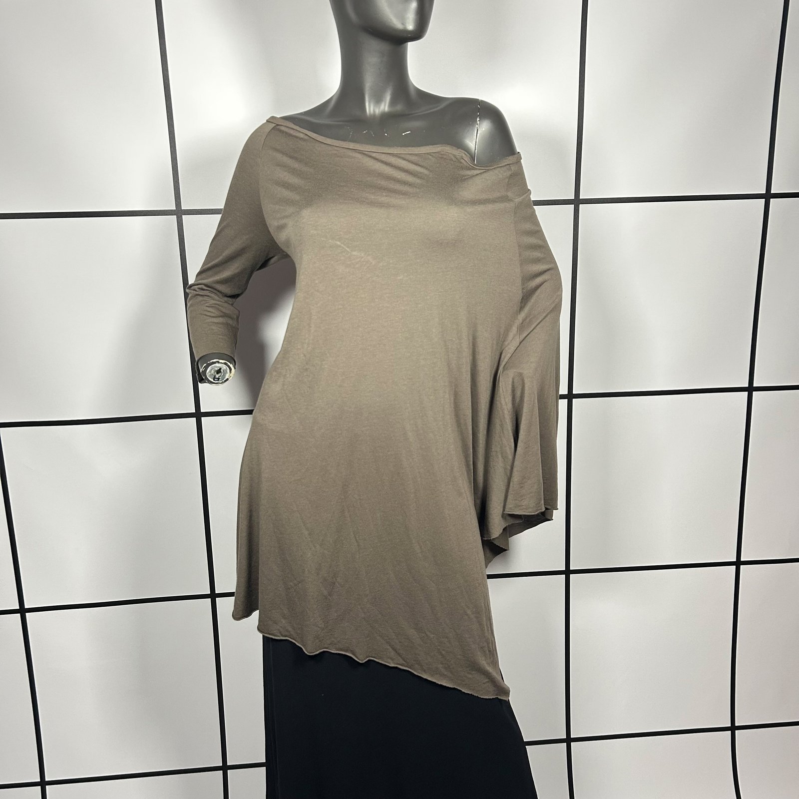 2000s L.G.B. Asymmetrical Silk Blend Top - Image 3
