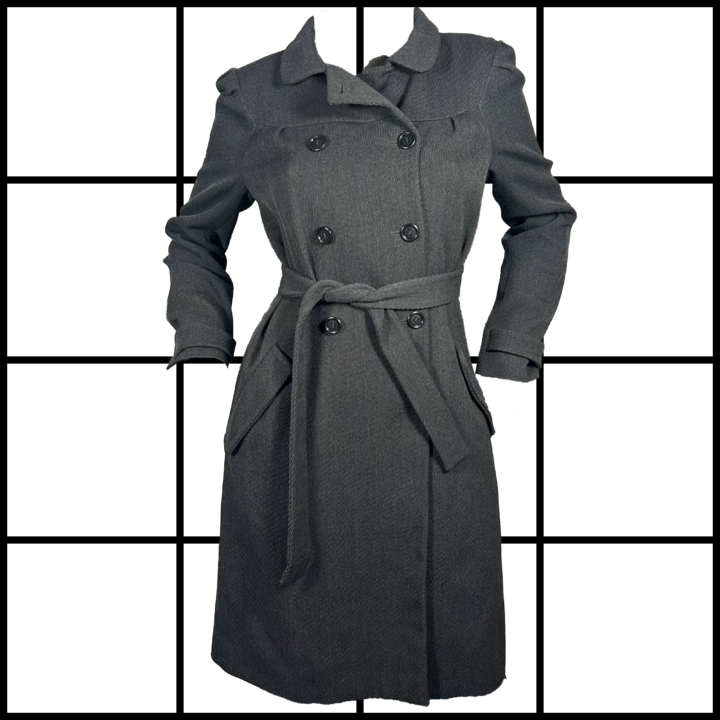 2000s Miu Miu Doube Breasted Wool Trench Coat