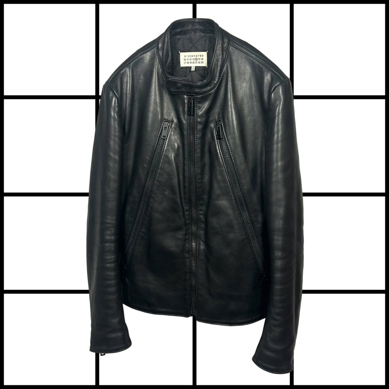 A/W2017 Maison Margiela 5 zip Leather Jacket