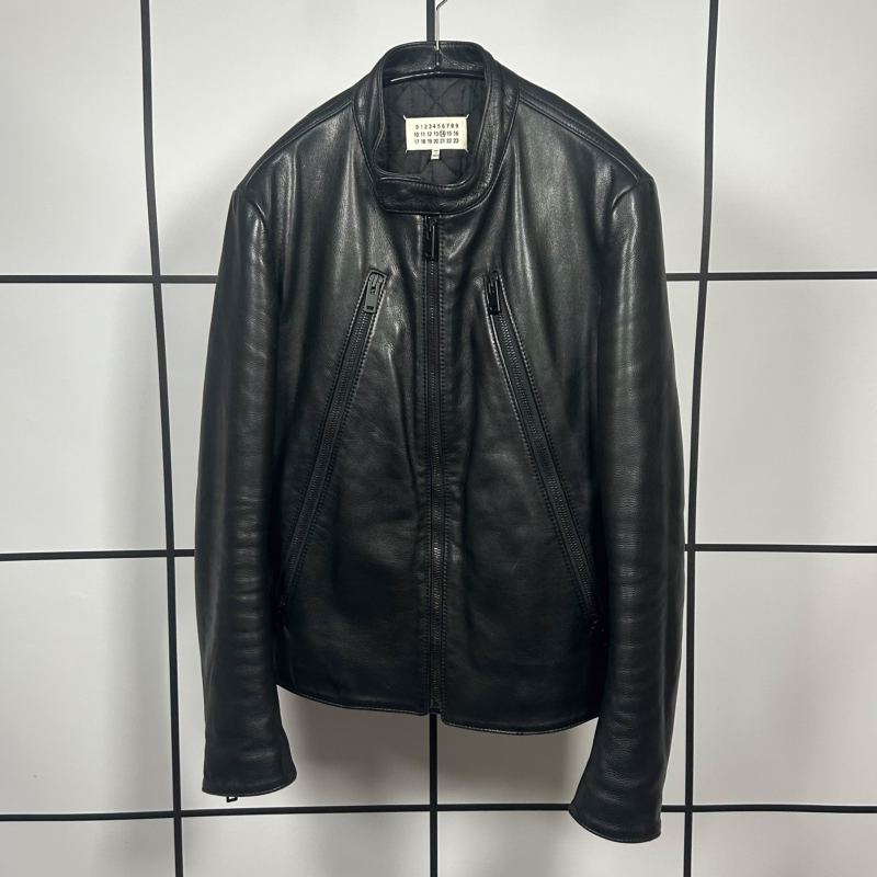 A/W2017 Maison Margiela 5 zip Leather Jacket
