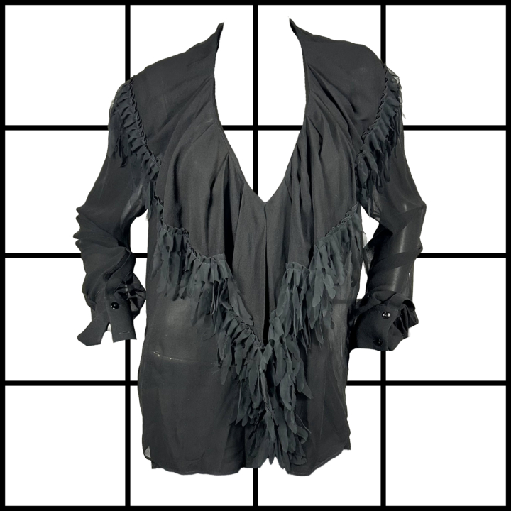 2000s Plein Sud Bohemian Silk Shirt