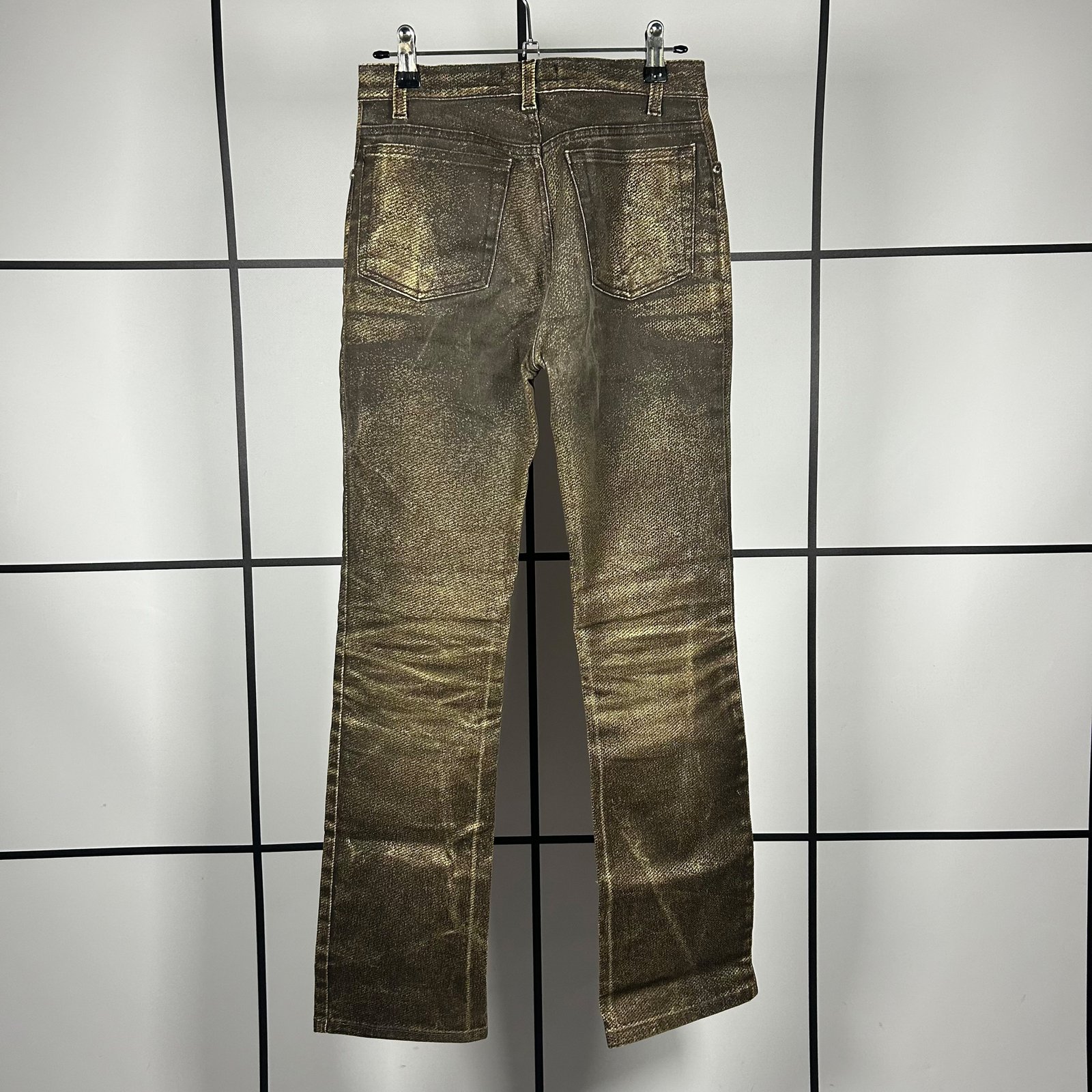 2000s Roberto Cavalli Faded Scorched Earth Jeans - Image 5