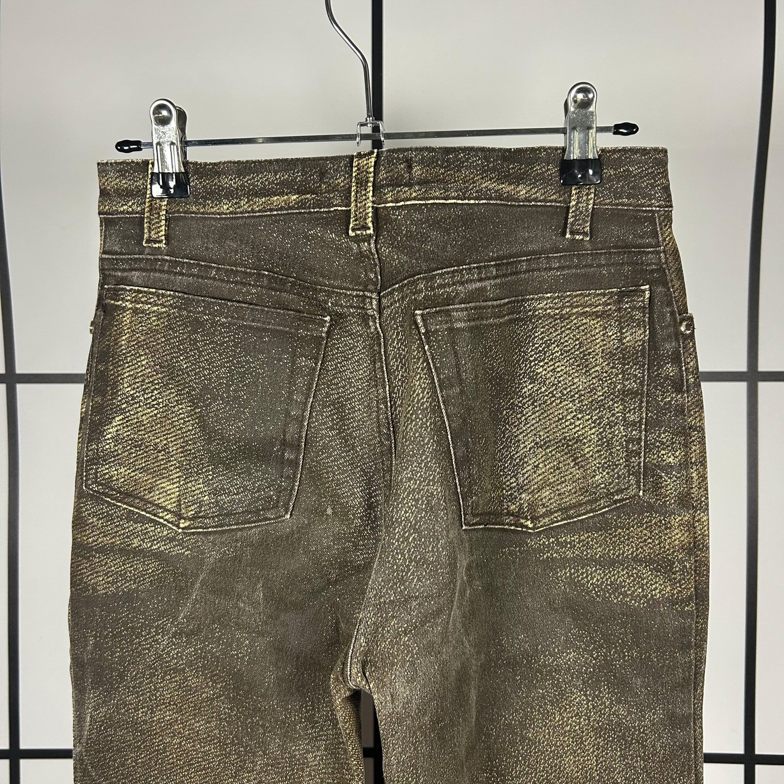 2000s Roberto Cavalli Faded Scorched Earth Jeans - Image 4