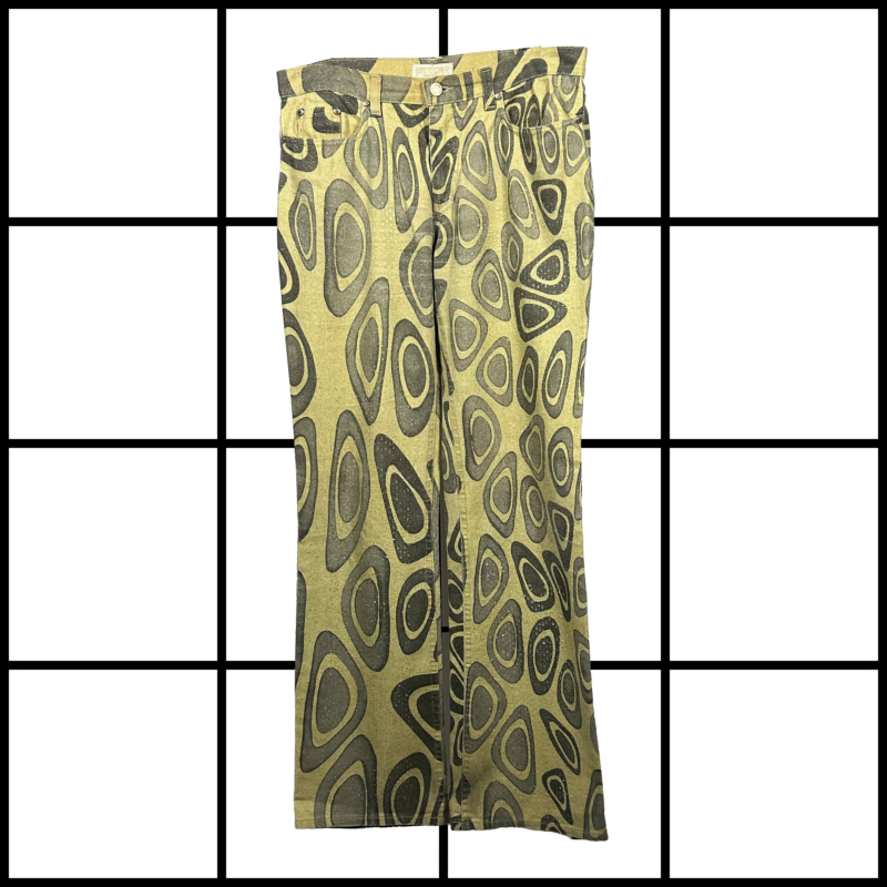 S/S2001 Roberto Cavalli Abstract Geometry Jeans