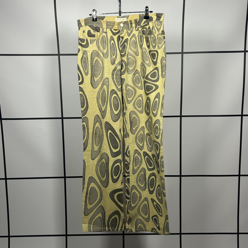 S/S2001 Roberto Cavalli Abstract Geometry Jeans