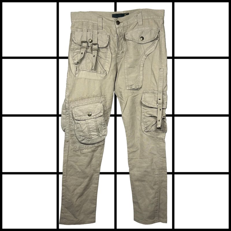 |[ A/W2005 Roberto Cavalli Gun Holster Cargo Pants ]|