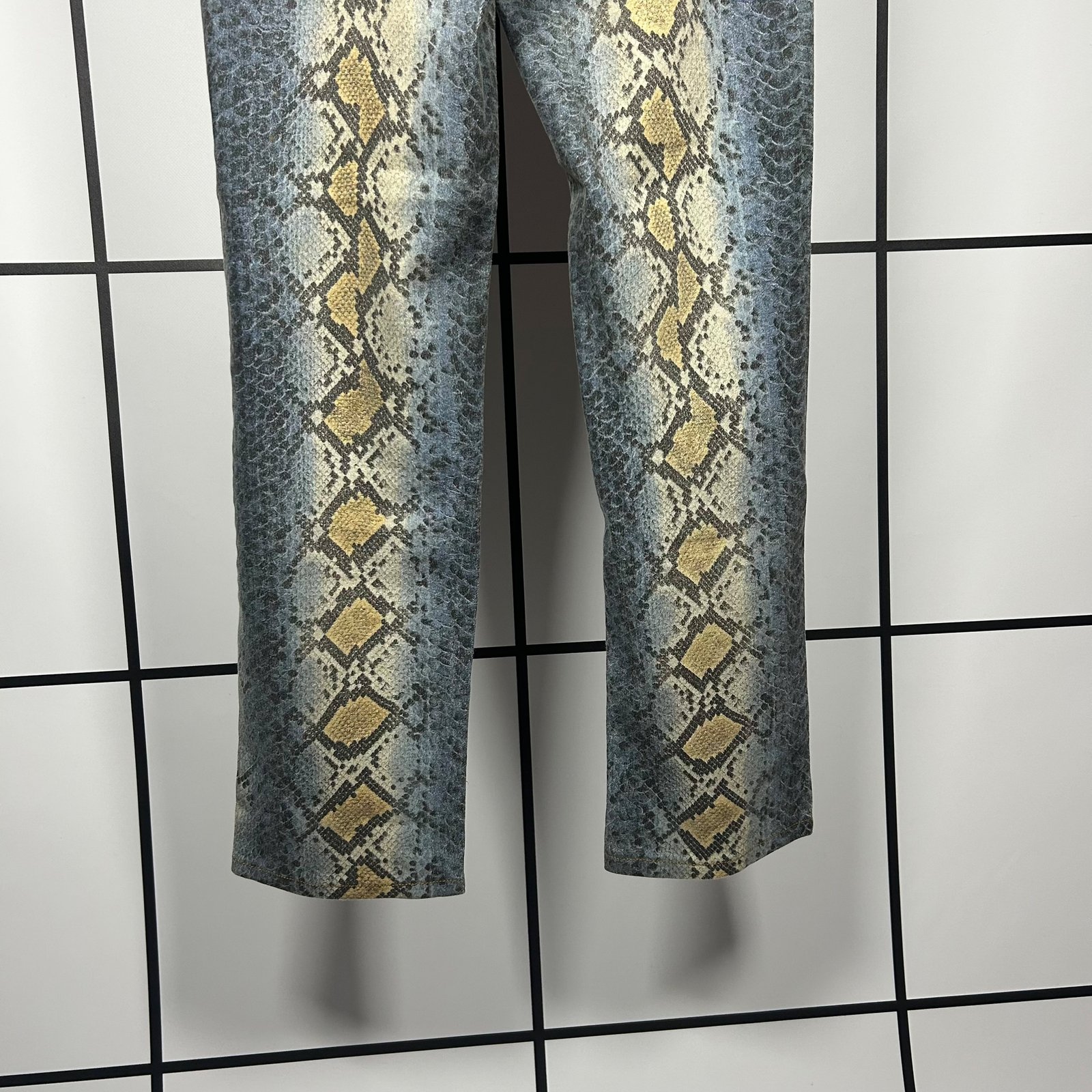 A/W1998 Roberto Cavalli Runway Reptile Print Jeans - Image 6